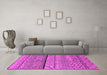Machine Washable Solid Pink Modern Rug in a Living Room, wshurb1226pnk