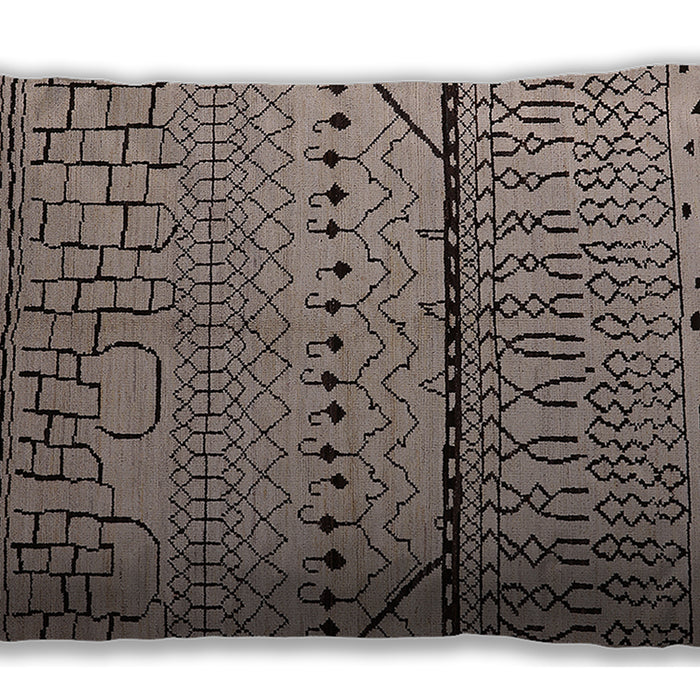 Mid-Century Modern Urban Brown Lumbar Throw Pillow, 13 inch by 19 inch, lburb1226