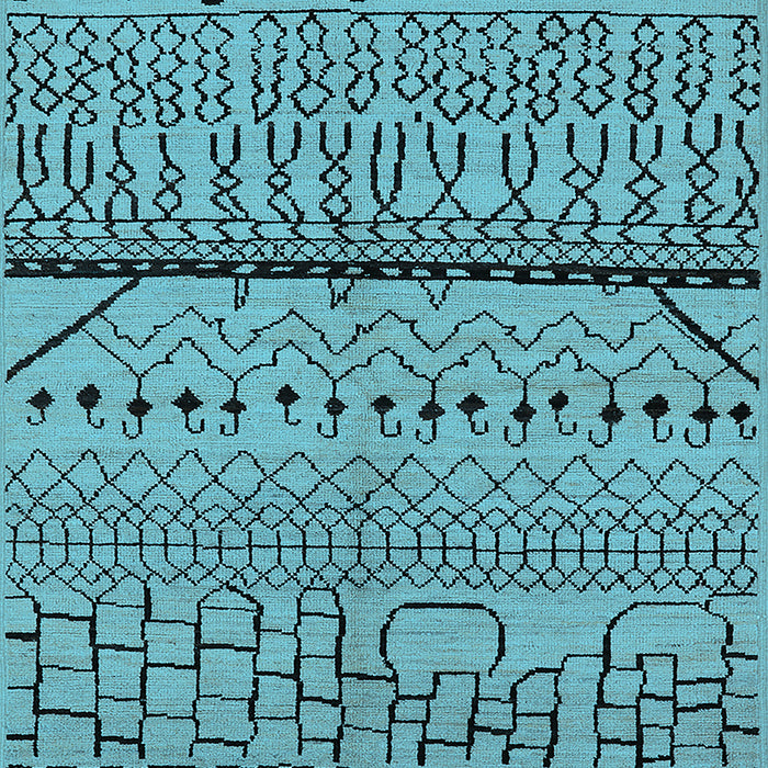 Solid Light Blue Modern Rug, urb1226lblu