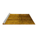 Sideview of Machine Washable Oriental Yellow Industrial Rug, wshurb1227yw