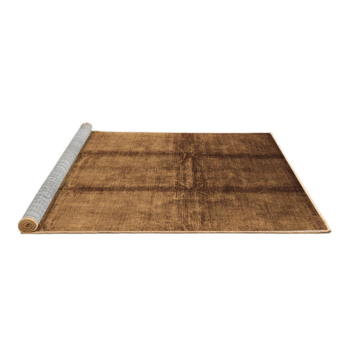 Sideview of Machine Washable Oriental Brown Industrial Rug, wshurb1227brn