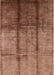 Machine Washable Industrial Modern Sunrise Orange Rug, wshurb1227