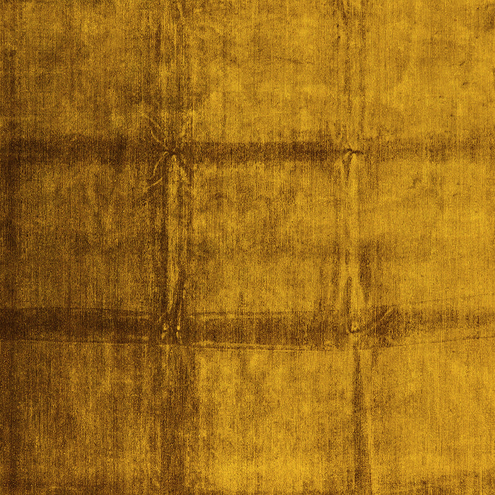 Square Oriental Yellow Industrial Rug, urb1227yw