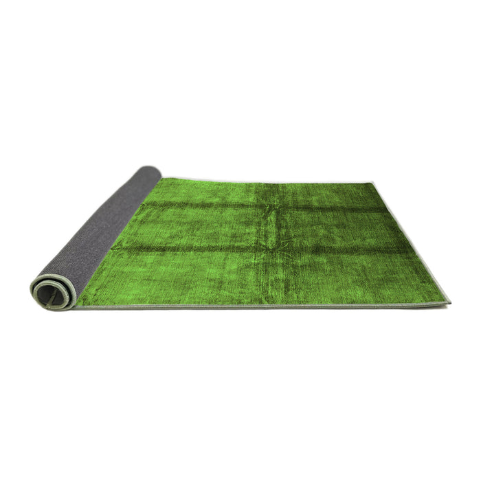 Sideview of Oriental Green Industrial Rug, urb1227grn