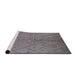 Sideview of Machine Washable Industrial Modern Mauve Taupe Purple Rug, wshurb1228