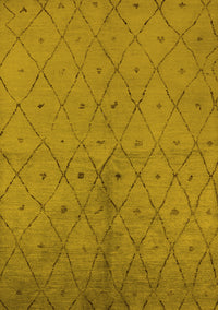 Solid Yellow Modern Rug, urb1228yw