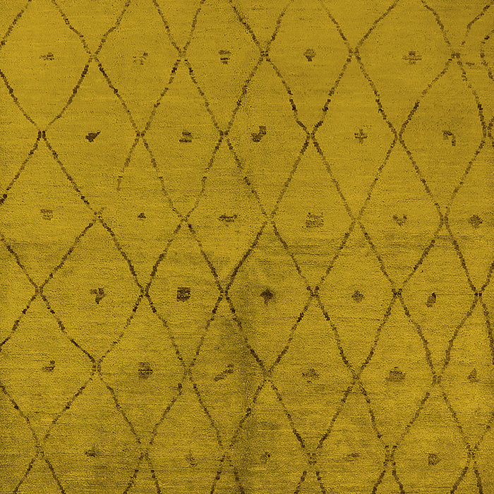 Solid Yellow Modern Rug, urb1228yw