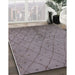 Machine Washable Industrial Modern Mauve Taupe Purple Rug in a Family Room, wshurb1228