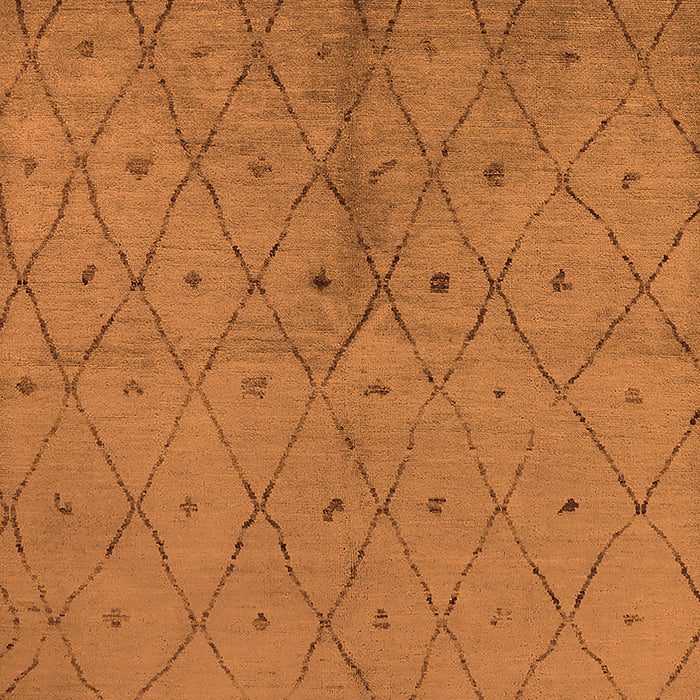 Solid Orange Modern Rug, urb1228org