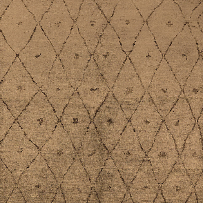 Solid Brown Modern Rug, urb1228brn