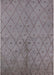 Mid-Century Modern Mauve Taupe Purple Solid Rug, urb1228