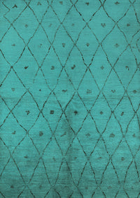 Solid Turquoise Modern Rug, urb1228turq