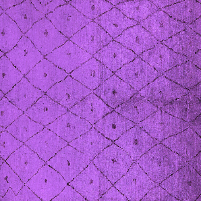 Square Solid Purple Modern Rug, urb1228pur