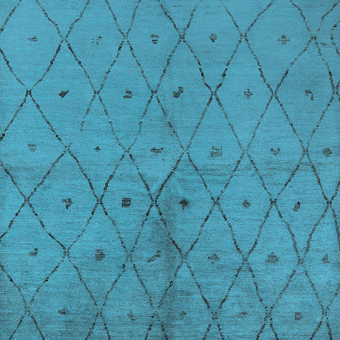 Machine Washable Solid Light Blue Modern Rug, wshurb1228lblu