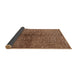 Sideview of Mid-Century Modern Brown Solid Rug, urb1229