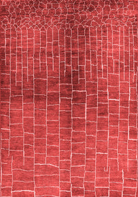 Solid Red Modern Rug, urb1229red