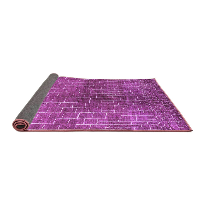 Sideview of Solid Purple Modern Rug, urb1229pur