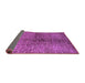 Sideview of Solid Purple Modern Rug, urb1229pur