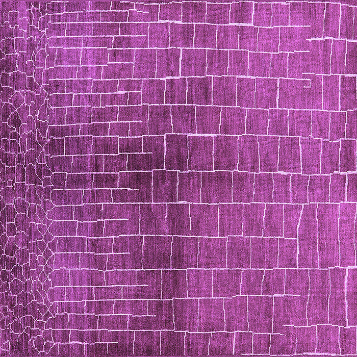Square Solid Purple Modern Rug, urb1229pur