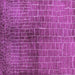 Square Machine Washable Solid Purple Modern Area Rugs, wshurb1229pur