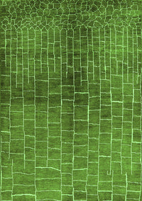 Solid Green Modern Rug, urb1229grn