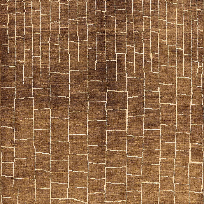 Machine Washable Solid Brown Modern Rug, wshurb1229brn