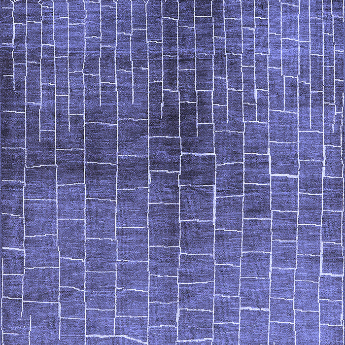 Machine Washable Solid Blue Modern Rug, wshurb1229blu