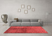 Modern Red Washable Rugs