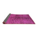 Sideview of Solid Pink Modern Rug, urb1229pnk