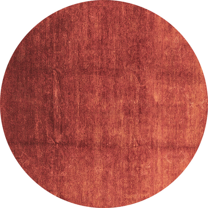 Round Oriental Brown Industrial Rug, urb1230brn