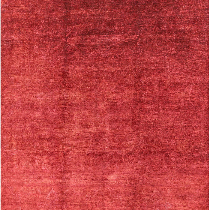 Machine Washable Industrial Modern Red Rug, wshurb1230