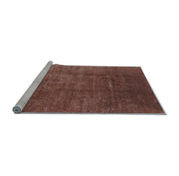 Sideview of Machine Washable Oriental Light Blue Industrial Rug, wshurb1230lblu