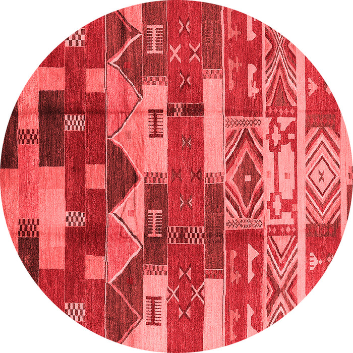 Machine Washable Oriental Red Industrial Rug, wshurb1231red