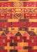 Machine Washable Oriental Orange Industrial Area Rugs, wshurb1231org