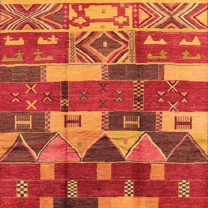 Oriental Orange Industrial Rug, urb1231org