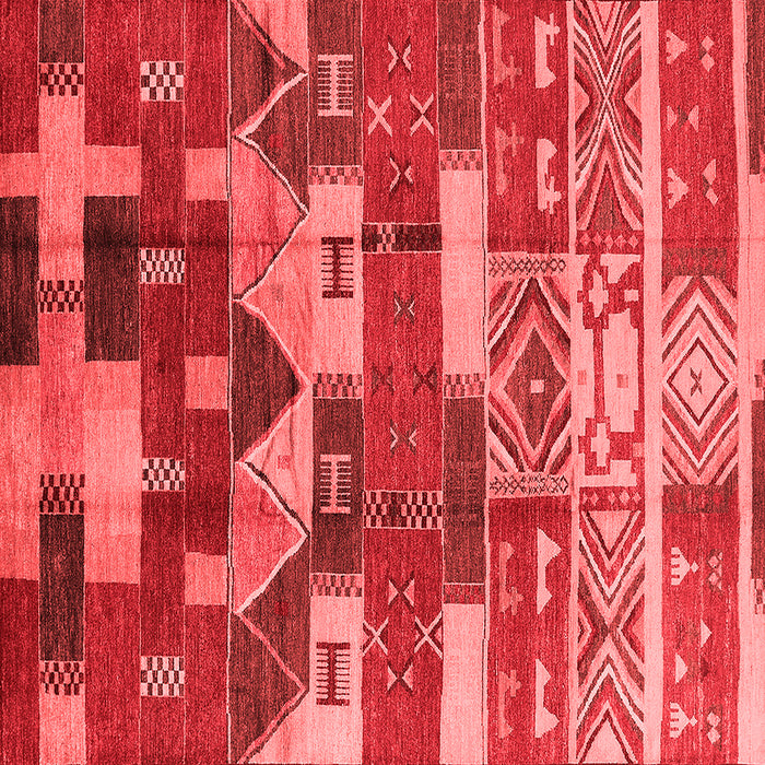 Machine Washable Oriental Red Industrial Rug, wshurb1231red