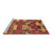 Sideview of Machine Washable Oriental Brown Industrial Rug, wshurb1231brn