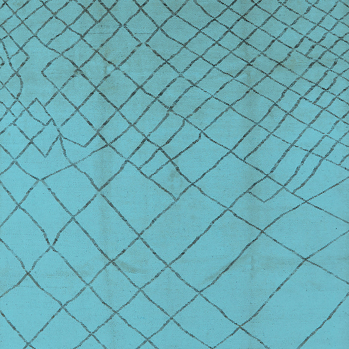 Machine Washable Solid Light Blue Modern Rug, wshurb1232lblu