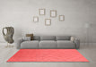 Modern Red Washable Rugs