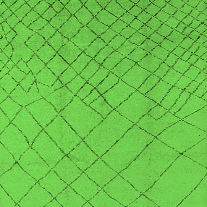 Solid Green Modern Rug, urb1232grn