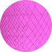 Round Solid Pink Modern Rug, urb1232pnk