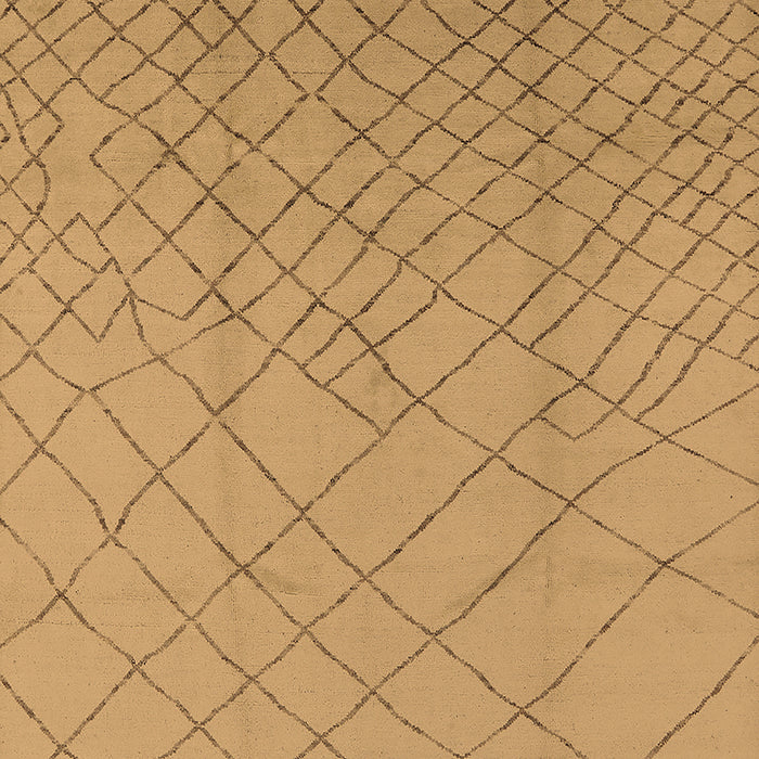 Machine Washable Solid Brown Modern Rug, wshurb1232brn