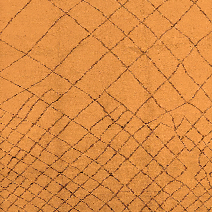 Solid Orange Modern Rug, urb1232org