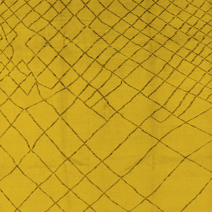 Solid Yellow Modern Rug, urb1232yw