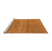 Sideview of Machine Washable Solid Orange Modern Area Rugs, wshurb1233org