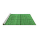 Sideview of Machine Washable Solid Emerald Green Modern Area Rugs, wshurb1233emgrn