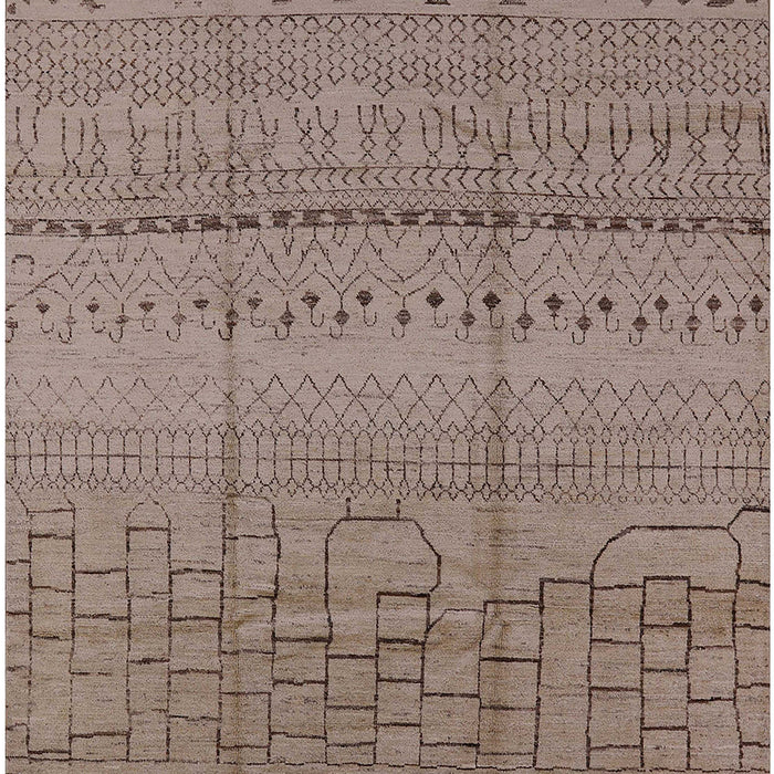 Mid-Century Modern Pink Solid Rug, urb1233