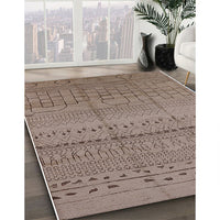 Mid-Century Modern Pink Solid Rug, urb1233