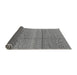 Sideview of Solid Gray Modern Rug, urb1233gry