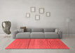 Modern Red Washable Rugs